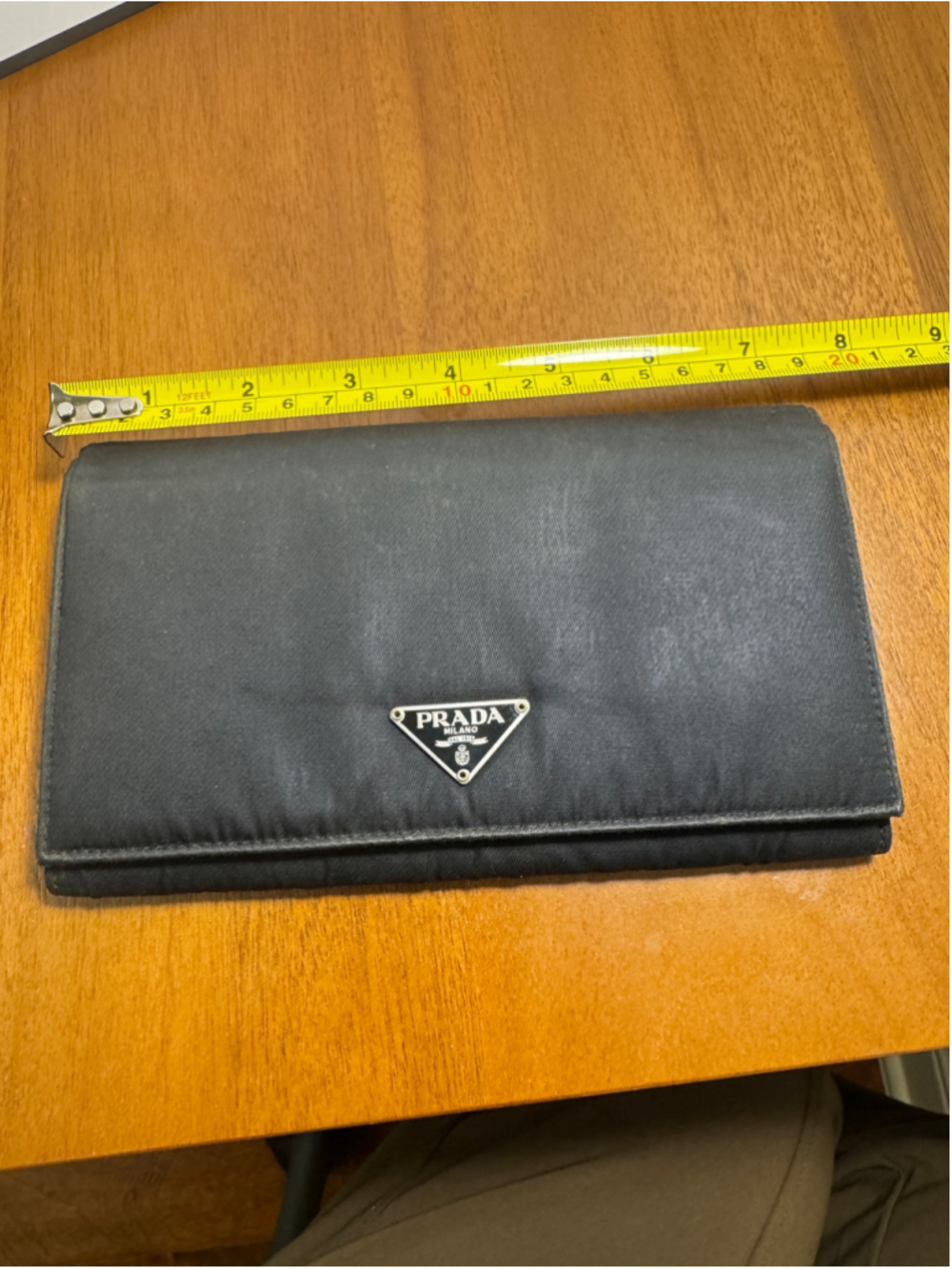 Prada Nylon Continental Black Nylon Wallet - Picture 8 of 9